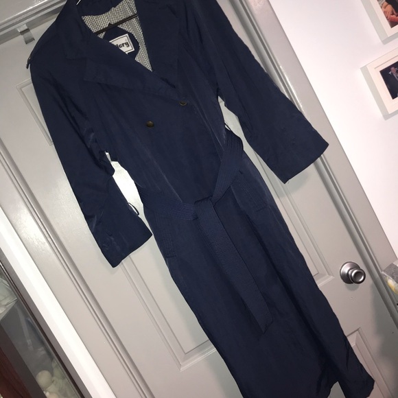 Gallery Jackets & Blazers - NAVY RAIN COAT size 12. PRICE IS FIRM